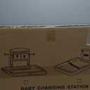 Baby Changing Station Wall Mounted, Baby Changing Table with Safrty Strap, HDPE Fold-Down Diaper Changing Station Table, Foldable Diaper Changing Unit for Commercial Bathroom Restroom (Vertical)