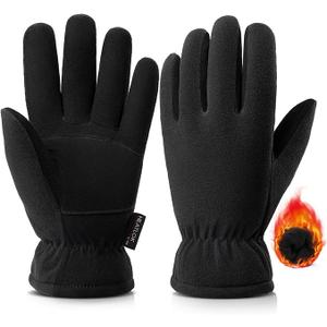 OZERO Winter Gloves for Men & Women, Gray, Size M