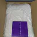 Latex Pillow, 100% Natural Talalay Latex Pillow with Removable Breathable Cotton Cover, Luxurious Soft Bed Pillow for Side Back and Stomach Sleepers, Help Release Neck Pressure (Standard (Firm))