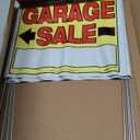 Sunburst Systems 3905 Garage Sale Sign, Assembled with metal U-Stake, Double Sided, 14" x 22" (Including Stakes), 10 Pack