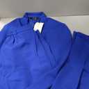 YUNCLOS Womens Suits 2 Piece Set Business Casual Long Sleeve Blazer and Pants Suit for Work Office Royal Blue M