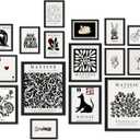 16 PCS Black and White Wall Art Decor, Matisse Abstract Gallery Wall Prints for Bedroom, Minimalist Posters for Living Room Aesthetic, Collage Kit Pictures, Dorm Home Decor (11"x14" Unframed)