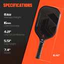 Pickleball Paddles,Fiberglass Pickleball Paddles Set of 2, Lightweight Pickleball Rackets with Pickleball Carrying Bag,for Beginners & Pros (T300&Orange Black)