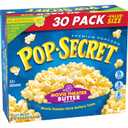Pop Secret Microwave Popcorn, Movie Theater Butter Flavor, 3 Oz Sharing Bags, 30 Ct