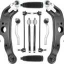 10 pcs Front Suspension Kit Control Arm w/Ball Joints, Sway Bar Link, Tie Rod, Compatible with Toyota Sienna 2011-2020