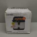 Chefman Fry Guy, The Most Compact & Convenient To Deep Fry Comfort Food, Restaurant-Style Basket With A 1.6-Quart Capacity, Easy-View Window & Adjustable Temp Control, Stainless - 1.5 Liter