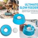 Magiinzaa Slow Eating Bowl for Dogs, Plastic Dog Licking Bowl, Dog Licking Toy, Dog Licking Ball, Slow Eating Bowl for Dogs (Suitable for Large Dogs), Liquid Snack Bowl (Blue)
