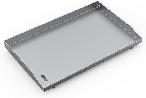 MOASKER Upgrade 28 Inch Griddle Top for Weber 28" Gas Grills 1501005/43310201, Heavy Duty Steel Gas Griddle Replacement Top with Oil Vent for Weber 3 Burner Grills, Not Fits for Slat 28 Inch