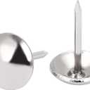 ZAYI 3/4 (19mm) Antique Silver Upholstery Decorative Tacks, Furniture Nails Thumb Tacks Push Pins for DIY Wood Furniture Dcor 100PCS (3/4'', Silver)