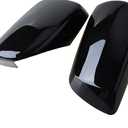 1Pair Side Mirror Cover Wing Rearview Mirror Cap Fit for B-MW E60 E61 E63 E64 2003-2008,Car Accessories Replacement-Glossy_silver