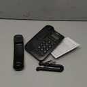 Corded Basic Landline Phone, TelPal FSK/DTMF Simple Caller ID Telephone with LCD Incoming Call Number Display, Small Desk/Wall Mountable Analog Phone for Home Office (Black)