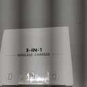 Wireless Charging Station,3 in 1 Charging Stand Made for Apple Watch Ultra 11 10 9 8 7 6 SE 5 4 3,Fast Wireless Charger Made for iPhone 17/Air/16/15/14/13/12,for AirPods Pro(with Adapter) (Black)