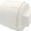 Sewer Cleanout Cap with Plug Pipe Fitting, 4 Inch PVC Cap for Garden, RV and More Drainage Piping Systems, PVC DWV Flush Sewer Cleanout Cover and Coupling Adapter