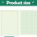 Seajan 5 Pcs Engineering Paper Notebook Engineering Computation Pad 8.5 x 11 Inches Engineer Graph Paper Notepad, 5 Squares Per Inch 3 Hole Punched Computation Pad, 100 Sheets/pack (Green)