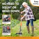 Fulljion Weed Puller Tool,Detachable Stand Up Weed Puller with Long Handle,3-Claw Steel Head Weeder Tool,No Bending/Kneeling for Lawn, Yard & Garden Tool,Easily Remove Weeds