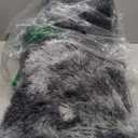 FJZFING Tie-Dyed Dark Grey Round Rug Ultra-Soft Plush Modern 5x5 Circle Area Rug for Kid's Bedroom, Fluffy Shag Circular Rug for Nursery Room, Non-Slip Tie-Dyed Dark Grey Rug for Teen's Room