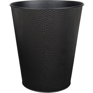 Wastebasket for Bedroom, Bathroom, Trash Can 6 Liters, Black, Stainless Steel