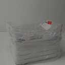 BINO | Plastic Organizer Bins, Large - 4 Pack | The SOHO Collection | Multi-Use | Pantry & Freezer Organizer Bins | Plastic Storage Containers for Home & Kitchen Org (Large, Clear)