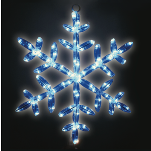 Brite Star 24 inch Lighted LED Snowflake, Blue