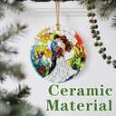 3 x Romantic Couple Wedding Ornament, Dog Christmas Ornament  Christmas Tree Decor, Holiday Decoration, Stocking Stuffer, Festive Gift Idea, Gifts for Newlywed, Married Couple, Romantic Partner