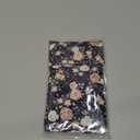 Soft Glasses Case Double Eyeglass Case Sunglasses Travel Pouch for Women Men with Key Chain (Cartoon on White Background)