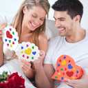 625Pcs Foam Stickers,5Sheets Glitter Heart Star Shape Stickers Colorful Self Adhesive Sticker for Scrapbooking Crafts Art DIY Greeting Card Home Decor Party Supplies(Valentine's Day Style)