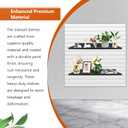 PEKGRIL 17X8 Inch Large Slatwall Shelves Set of 2, Metal Slat Wall Shelves Accessories, Flat Display Shelves for Slat, Metal Retail Display for Storage and Organization, Black