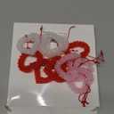 Sotiff 10 Pcs Valentines Heart Ornaments 3D Beaded Crystal Heart Hanging Valentine's Day Decorations for Anniversary Wedding Bridal Shower Party Decorations Gifts