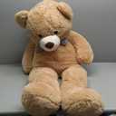 MaoGoLan Giant Big Teddy Bear 4 Feet 47 inch Life Size Tan Plush Bear Brown Stuffed Animal for Children Boyfriend