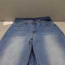 Jyutia High Waisted Wide Leg Cuffed Jeans for Women Stretch Frayed Raw Hem Straight Leg Boyfriend Jeans Trendy 2026 Blue, Size M