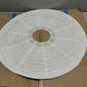 White Paper Lamp Shade, 20''x20'' Large Chinses Paper Lantern Pendant Light Shade,Round Lanpshade Home Decor Ceiling Lampshade, Foldable Lampshade