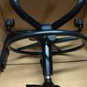 Drafting Chair with Back, Adjustable Foot Rest Rolling Stool(1,Brown)