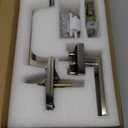 Kolet Front Door Handle, Handle Set with No Lock, Exterior Entry Door Handle, Heavy Duty Zinc Alloy, Reversible for Right & Left Opening, Deadbolt Not Included, Satin Nickel