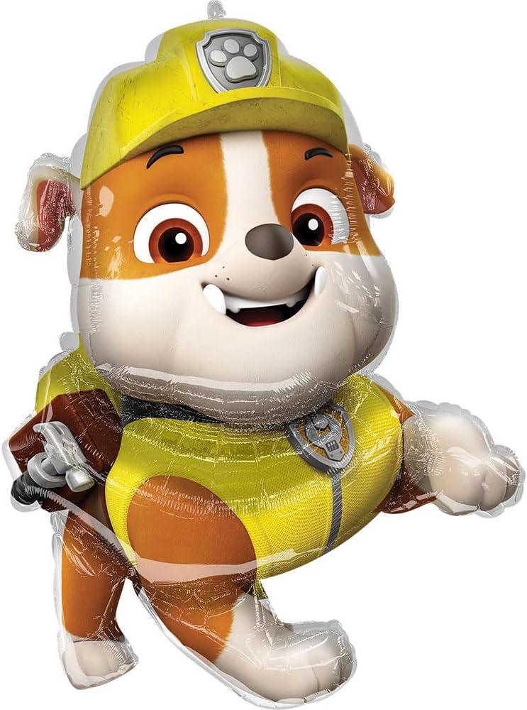 Anagram Rubble Paw Patrol Supershape Red Foil Balloon