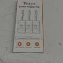 Teskyer Luggage Tags, 3 Pack Premium PU Leather Luggage Tags for Suitcases, Privacy Protection Travel Bag Tags, Yellow (Yellow)