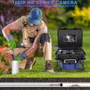 Sewer Camera,Pipe Drain Inspection Camera with DVR, Plumbing Snake Camera | with Light, 7'' HD 1080P IPS Screen,16X Digital Zoom,32GB Card,100FT/30M,IP68 Waterproof Borescope for Industrial Plumber