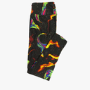 Lularoe Tall Curvy (TC fits Sizes 12-18) Space Flaming Nebula Stars Black Yellow Purple Red Buttery Soft Adult Leggings