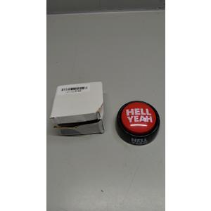 Talkie Toys Products Hell Yeah Button - 8 Funny Hell Yeah Sayings - Hilarious Talking Toy for Games, Trivia, Stress Relief, Office Humor and More
