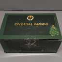 2 Pack Christmas Garland with Lights, Total 38 Feet 80 Led Lighted Pre-Lit Long Garlands for Stairs Railing Fireplace Mantle Door Battery Operated Frame Decor Green Greenery Indoor Outdoor Decorations