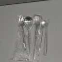 Large Serving Utensils Set,5 Pcs Stainless Steel Silver Serving Utensils with 10.8 Inch Serving Fork,10.3 Inch Serving Spoon,Slotted Serving Spoons,Sugar Spoons,Butter Knife for Party Buffet Banquet