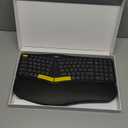 Nulea Wireless Ergonomic Keyboard, Split Keyboard with Wrist Rest, USB-C Charging, 7-Color Backlight, Natural Typing, Bluetooth and USB Connectivity, Compatible with Windows/Mac