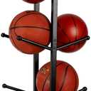 Basketball Organizers Metal Ball Storage Rack Sports Storage for Indoor Outdoor