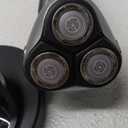 Philips Norelco Shaver 3900 Series, Wet and Dry Electric Shaver, P-Cap, Travel Pouch, Charging Stand, Storm Blue, Model S3341/92 (Silver New)