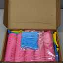 141 Pieces Hair Rollers Set Include 60 Plastic Hair Rollers (Multicolor,6 Size)