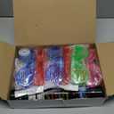 112PCS Glow in the Dark Party Supplies for Kids Adults, Light Up Party Favors with Light Up Glasses, 50 Glow Sticks Bulk Pack for DIY Bracelets Necklaces, Neon Party Supplies Decorations for Halloween