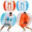 Silipull 2 Pcs 48 Inch Bumper Sumo Ball for Adults Inflatable Bounce Body Zorb Ball for Outdoor Team Gaming Play Bumper Bopper Balls for Garden, Yard, Park (Red, Blue)