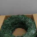 4 Pcs Christmas Wreath 10 Inch Green Artificial Wreaths DIY Faux Plain Wreaths Front Door Green Farmhouse Cabinets Wreath Indoor Outdoor Wall Decor(Fresh)