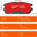 Priority1 HZ1275H Ceramic Rear Brake Pads Compatible with Chevrolet Captiva Sport 2015-2008, Equinox 2017-2007 GMC Terrain 2017-2010, Saturn Vue 2010-2008, Suzuki XL-7 2009-2007