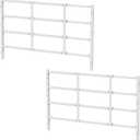 Fixed Window Safety Guard 19”x 38” *2 Pack Adjustable Width Prevents Accidental Falls,Non-Egress, Tamper Resistant Screws Included,White