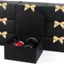 2 x YEEHONG Gift Boxes with Lids, 8x8x4 Inch Kraft Paper Gift Box with Ribbon, Bridesmaid Proposal Box for Wedding, Packaging, Present, Birthday, Cupcake (10 Pack)